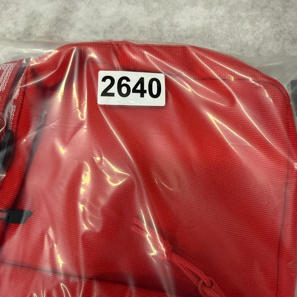 Supreme Shoulder Bag Red Cordura Logo Crossbody SS18 Streetwear
